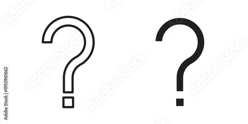 Question mark icon logo concept on white background. Suitable for use on web apps