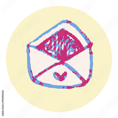 Mail Envelope Letter Email Hand Drawn Doodle Icon