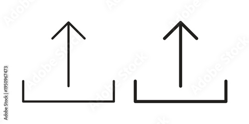 Upload icon logo concept on white background. Suitable for use on web apps