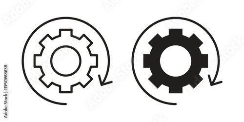 Workflow icon logo concept on white background. Suitable for use on web apps