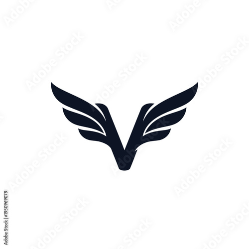 Black wing logo design element symbol. Free Download Black wing logo design element symbol. - GFXLoad