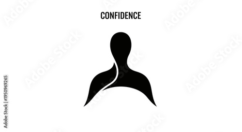 Silhouette of a confident person.
