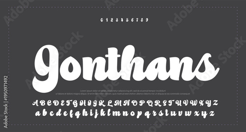  letter design with signature font style 