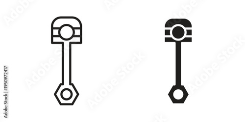 Car connecting rod icon for web apps, mobile apps. Graphic element illustration
