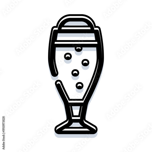 Sparkling wine glass featuring effervescent bubbles, celebrating joy, success, and happiness found in milestone achievements, festive gatherings, or special moments