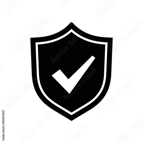 Shield icon with check mark.