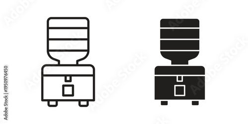 Dispenser icon for web apps, mobile apps. Graphic element illustration