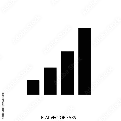 Free Download Black flat vector bar chart graph. - GFXLoad