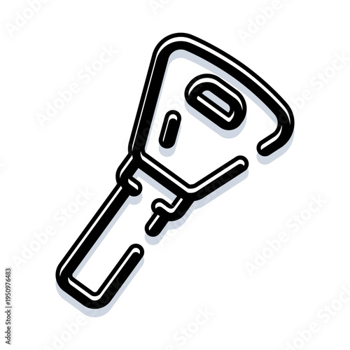 Vehicle ignition key and remote fob icon representing secure access, unlocking, and safe entry for cars and property, symbolizing modern protection and convenience in transportation