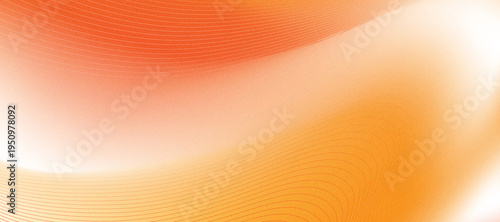 Photography Abstract orange gradient wave background with smooth flowing lines and soft ligh