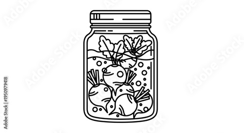 Pickled Beets in a Jar, Preserved Food, Healthy Eating, Homemade Canning