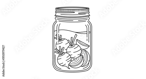 Pickled Beets in a Jar: Homemade Preserved Root Vegetables