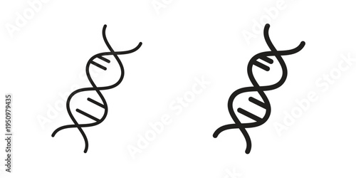 Genetic icon for web apps, mobile apps. Graphic element illustration