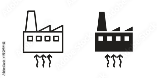 Geothermal Energy icon for web apps, mobile apps. Graphic element illustration