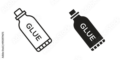 Glue stick icon for web apps, mobile apps. Graphic element illustration