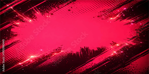 Abstract a bold and vibrant abstract backdrop with a striking crimson color palette. the dynamic brushstrokes and textured elements create a sense of movement.