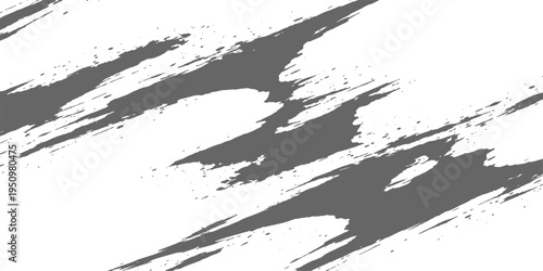 Abstract a high-angle shot captures dynamic gray brushstrokes streaking across a crisp expanse, creating a visually compelling backdrop perfect for adding depth and texture to any creative project. 