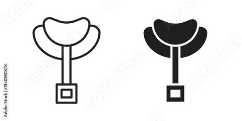 Horse saddle icon for web apps, mobile apps. Graphic element illustration