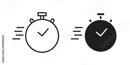 Instant icon for web apps, mobile apps. Graphic element illustration