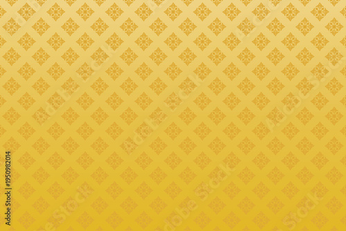 thai pattern yellow gradient background