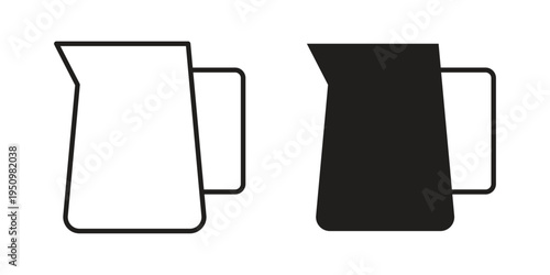 Jug icon for web apps, mobile apps. Graphic element illustration