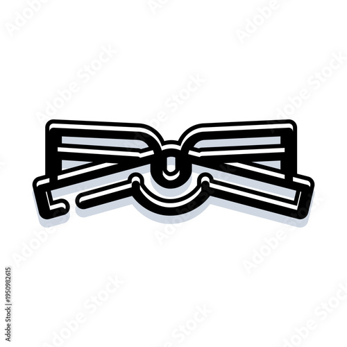 Open book icon with stylized pages and cover, symbolizing learning, literacy, study, academic research and valuable information for education, reading, library and ui design