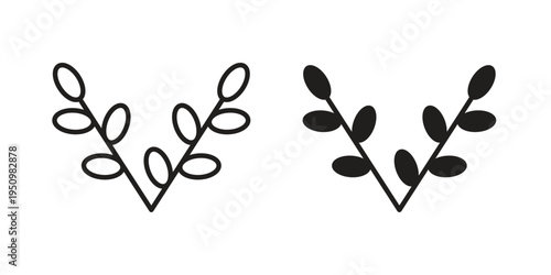 Lavender icon for web apps, mobile apps. Graphic element illustration