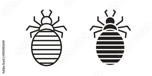 Louse icon for web apps, mobile apps. Graphic element illustration