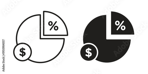 Margin icon for web apps, mobile apps. Graphic element illustration