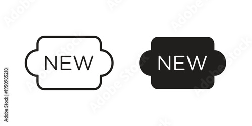 New icon for web apps, mobile apps. Graphic element illustration