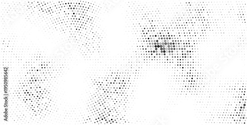 Modern grunge halftone gradient background. Faded grit noise texture. White and black sand wallpaper. Vector design eps10