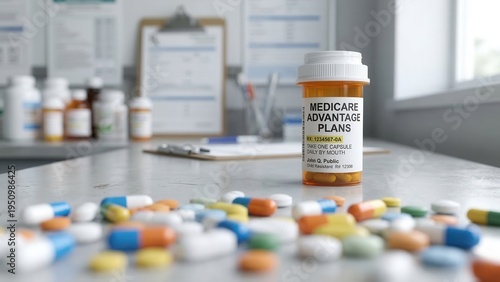 Medicare advantage plans overview healthcare setting informational content clinical environment close-up view health insurance insights