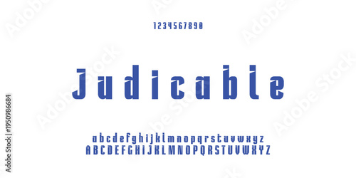 Digital modern alphabet font. Creative abstract urban, futuristic, fashion, sport, minimal technology typography.  Simple vector illustration with number