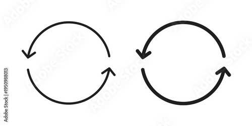 repeat icon for web apps, mobile apps. Graphic element illustration