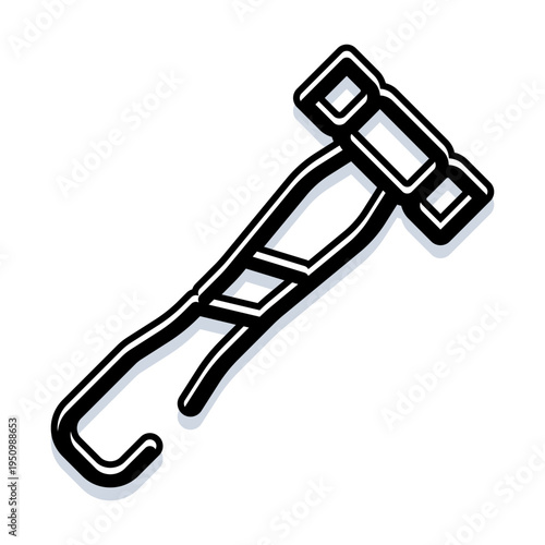 Wooden gavel silhouette representing law, judgment and authority, ideal for court, legal, government and justice concepts, verdicts, rules and formal decision making