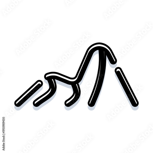 Abstract illustration featuring a minimalist line art profile of a reclining woman, symbolizing relaxation, beauty, tranquility, and well being in a modern, elegant design