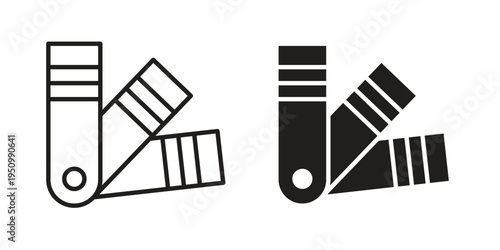 Swatches icon for web apps, mobile apps. Graphic element illustration