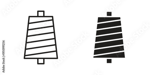 Thread icon for web apps, mobile apps. Graphic element illustration