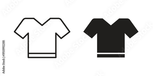 Tshirt icon for web apps, mobile apps. Graphic element illustration