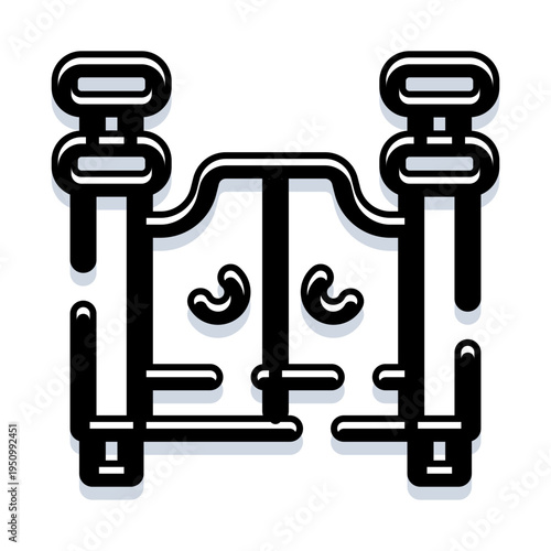 Western saloon batwing doors forming an iconic old west tavern entrance, rustic wooden swing doors evoking hospitality, adventure and frontier charm in vintage silhouette