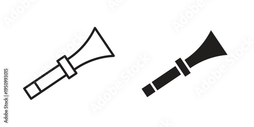 Vuvuzela icon for web apps, mobile apps. Graphic element illustration