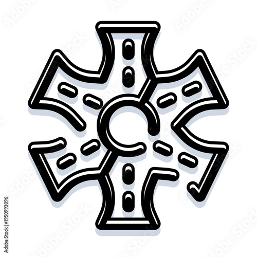 Abstract illustration showing a challenging crossroads formation, symbolizing decision making, urban planning, connectivity, and the journey through a network of paths