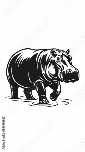 rhino vector illustration