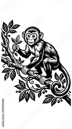 monkey vector illustration