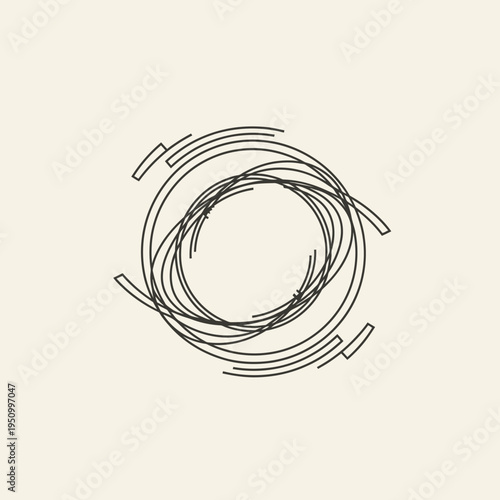 Coiled Barbed Wire Closeup Detail.