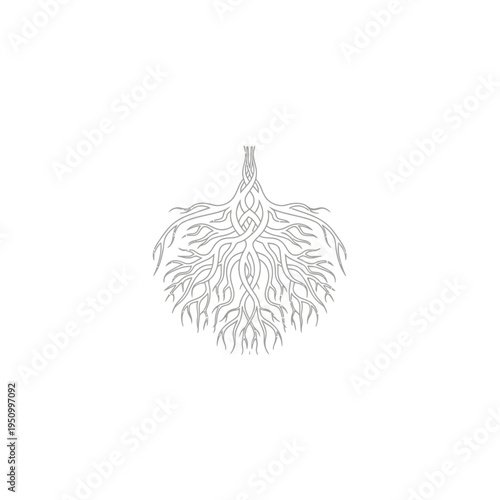 Detailed illustration of seaweed underwater.