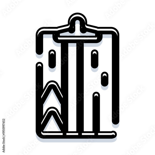 Backpack icon illustrating a portable bag used for carrying items on one's back, representing travel, adventure, school, or daily commuting needs with a modern outline design