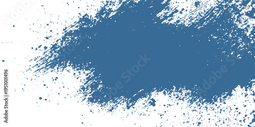 Abstract a grunge-style splash of striking blue paint bursts across the canvas, showcasing texture, depth, and bold aesthetics. Evoking feelings of creativity and artistic expression.