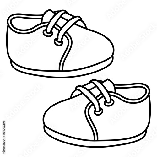 Baby shoes Icon for newborn baby