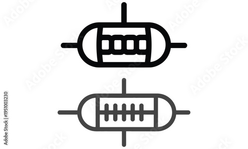 Audio equalizer icons with sound control and frequency adjustment concept design
